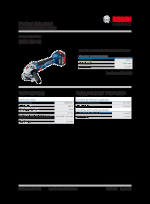 Smerigliatrici angolari a batteria Bosch GWS 18V-10