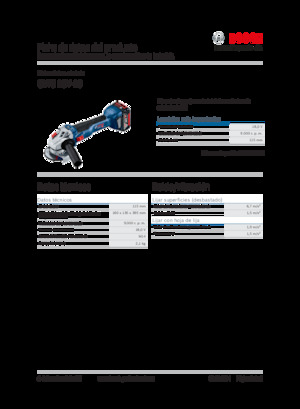 Smerigliatrici angolari a batteria Bosch GWS 18V-10