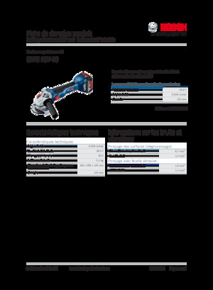 Smerigliatrici angolari a batteria Bosch GWS 18V-10