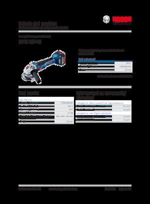 Smerigliatrici angolari a batteria Bosch GWS 18V-10