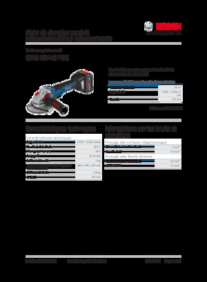 Smerigliatrici angolari a batteria Bosch GWS 18V-10 PSC