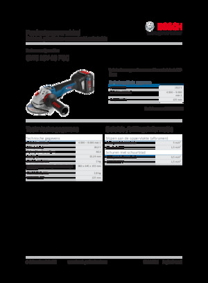 Smerigliatrici angolari a batteria Bosch GWS 18V-10 PSC