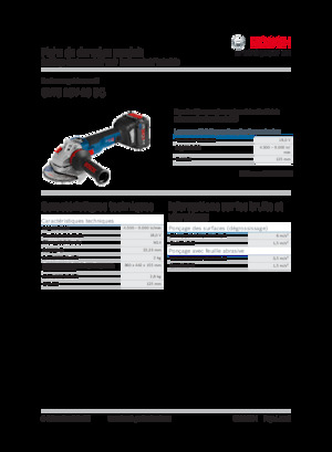 Smerigliatrici angolari a batteria Bosch GWS 18V-10 SC