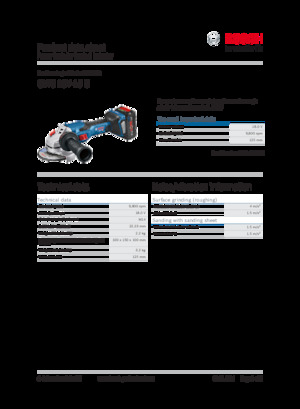 Smerigliatrici angolari a batteria Bosch GWS 18V-15 C