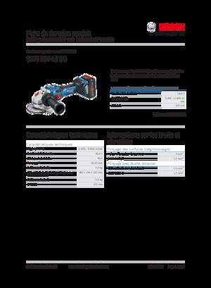 Smerigliatrici angolari a batteria Bosch GWS 18V-15 SC