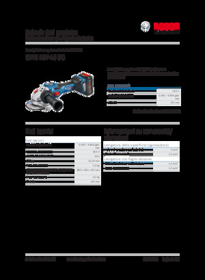 Smerigliatrici angolari a batteria Bosch GWS 18V-15 SC