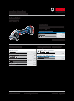 Smerigliatrici angolari a batteria Bosch GWS 18V-7