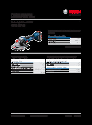 Smerigliatrici angolari a batteria Bosch GWX 18V-10