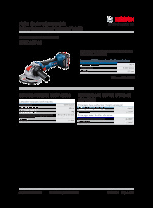 Smerigliatrici angolari a batteria Bosch GWX 18V-10