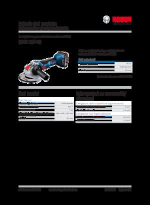 Smerigliatrici angolari a batteria Bosch GWX 18V-10