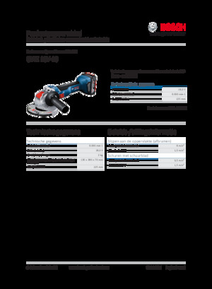 Smerigliatrici angolari a batteria Bosch GWX 18V-10