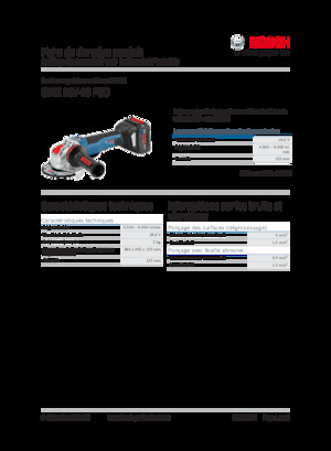 Smerigliatrici angolari a batteria Bosch GWX 18V-10 PSC