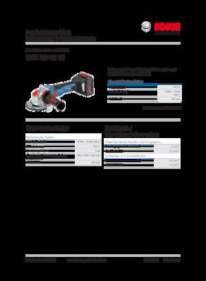 Smerigliatrici angolari a batteria Bosch GWX 18V-10 SC