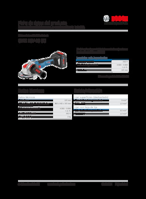 Smerigliatrici angolari a batteria Bosch GWX 18V-10 SC