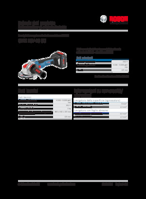 Smerigliatrici angolari a batteria Bosch GWX 18V-10 SC