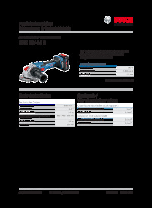 Smerigliatrici angolari a batteria Bosch GWX 18V-15 C
