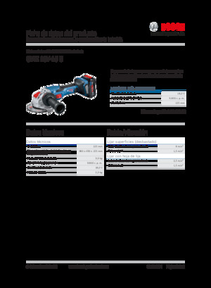 Smerigliatrici angolari a batteria Bosch GWX 18V-15 C