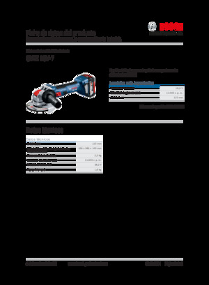 Smerigliatrici angolari a batteria Bosch GWX 18V-7