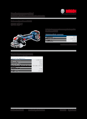 Smerigliatrici angolari a batteria Bosch GWX 18V-7