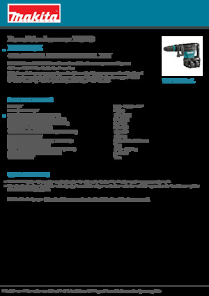 Martelli demolitori a batteria Makita HM002GZ