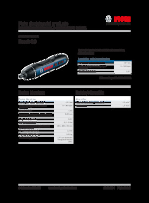 Trapani e avvitatori a batteria Bosch Bosch GO