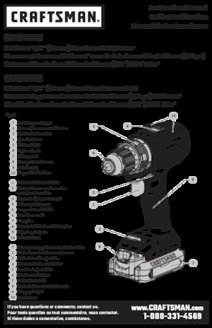 Trapani e avvitatori a batteria Craftsman CMCD726B