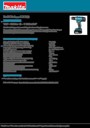 Trapani e avvitatori a batteria Makita DDF453RFE