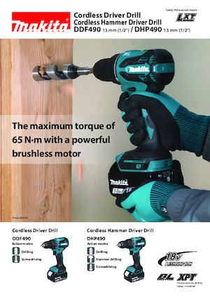 Trapani e avvitatori a batteria Makita DDF490