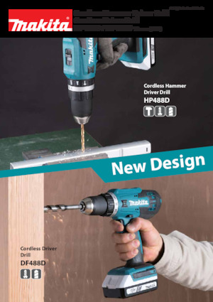 Trapani e avvitatori a batteria Makita DF488D