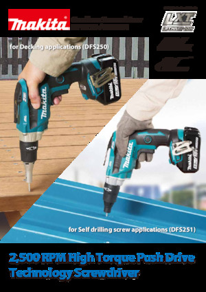 Trapani e avvitatori a batteria Makita DFS251 