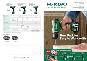 Trapani e avvitatori a batteria HiKOKI DS12DA