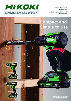 Trapani e avvitatori a batteria HiKOKI DS18DE