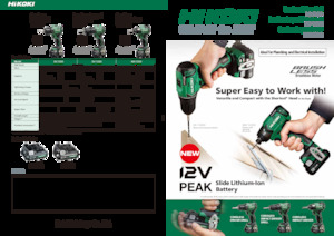 Trapani e avvitatori a batteria HiKOKI DV12DD