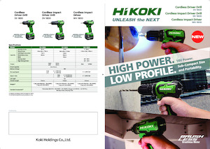 Trapani e avvitatori a batteria HiKOKI DV18DD