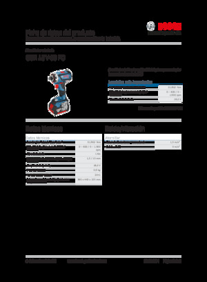 Trapani e avvitatori a batteria Bosch GSR 18V-60 FC