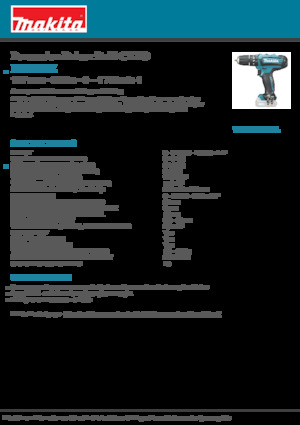 Trapani e avvitatori a batteria Makita HP331DZ