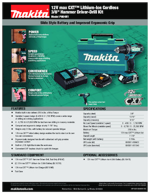 Trapani e avvitatori a batteria Makita PH04R1 