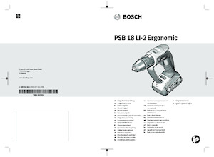 Trapani e avvitatori a batteria Bosch PSB 18 LI-2 Ergonomic