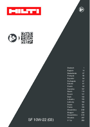 Trapani e avvitatori a batteria Hilti SF 10W-22