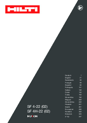 Trapani e avvitatori a batteria Hilti SF 4H-22
