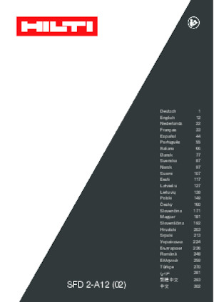 Trapani e avvitatori a batteria Hilti SFD 2-A12