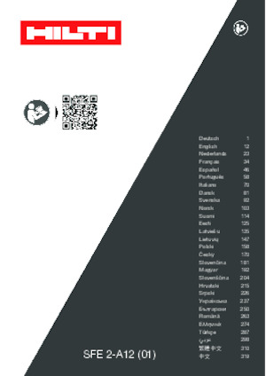 Trapani e avvitatori a batteria Hilti SFE 2-A12