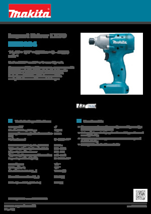 Avvitatori ad inpulsi a batteria Makita BTD064