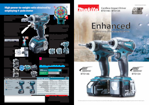 Avvitatori ad inpulsi a batteria Makita BTD134 