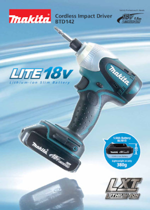Avvitatori ad inpulsi a batteria Makita BTD142 