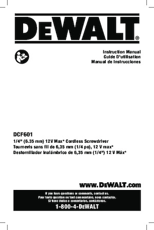 Avvitatori ad inpulsi a batteria DEWALT DCF601F2