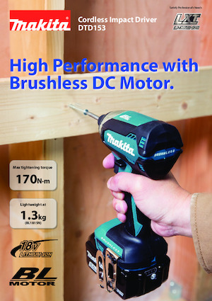 Avvitatori ad inpulsi a batteria Makita DTD153