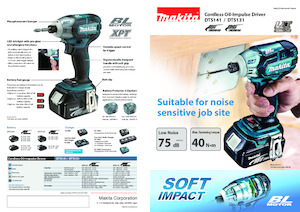 Avvitatori ad inpulsi a batteria Makita DTS141