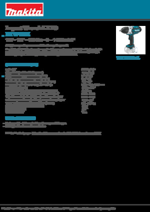Avvitatori ad inpulsi a batteria Makita DTW450Z