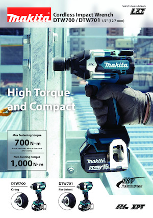 Avvitatori ad inpulsi a batteria Makita DTW700 